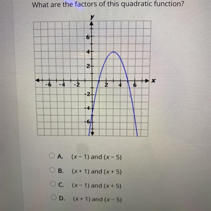 What are the factors of this quadratic function?-example-1