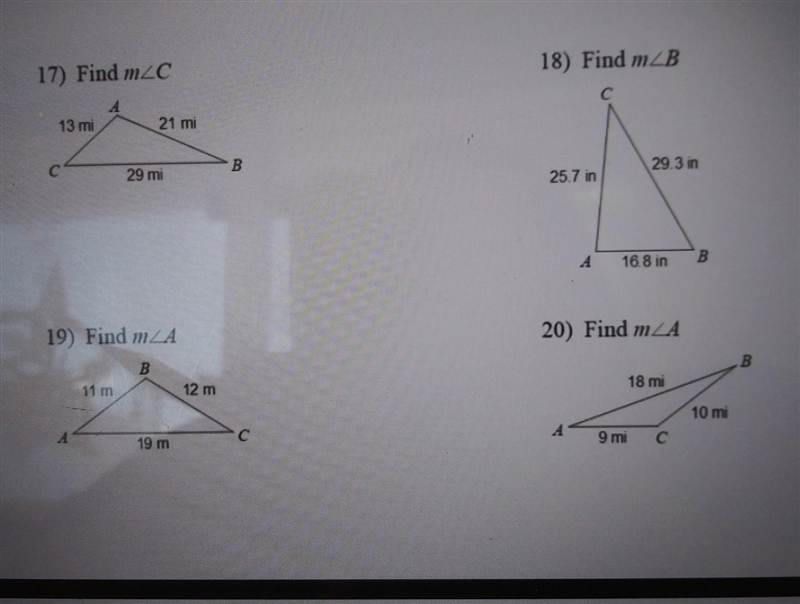 Part 5. Use the laws of sines. Please show work. Round to the nearest tenth.​-example-1