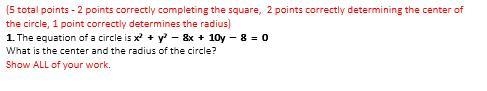 Please someone help me!!!! SHOW ALL WORK! ive been stuck on this question for 2 days-example-1