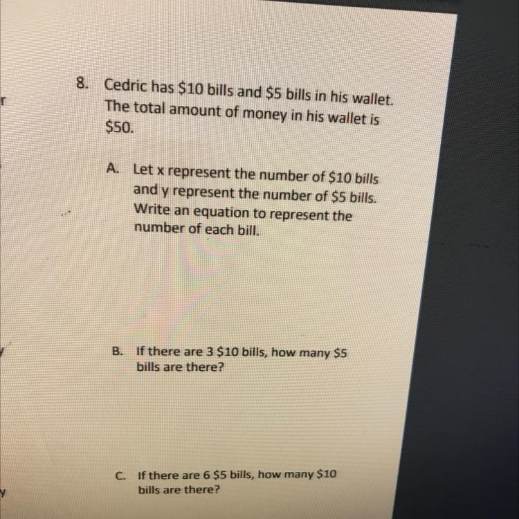 I need help I need all answers for #8 please-example-1