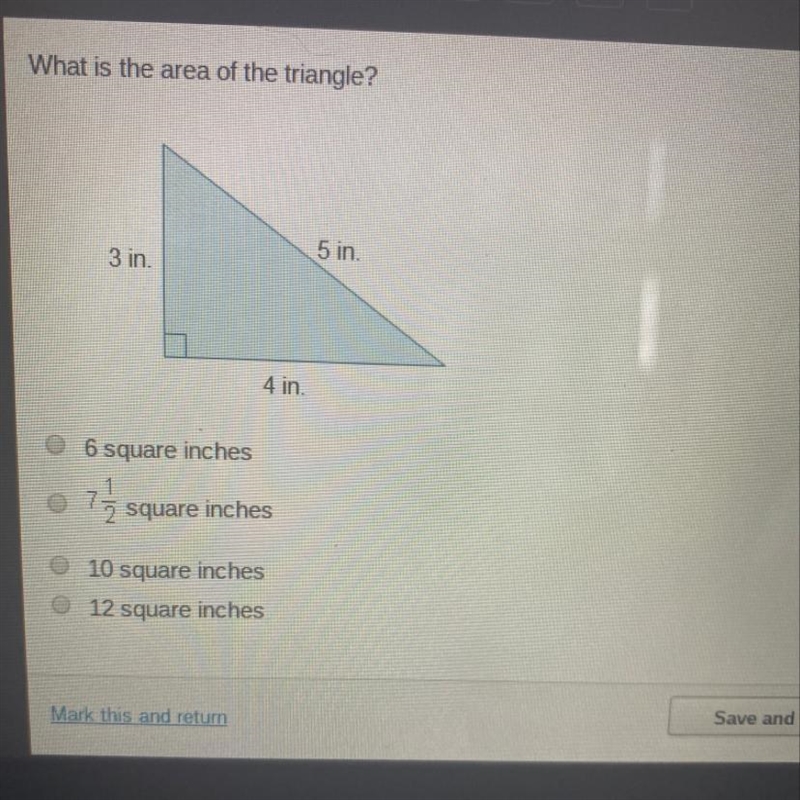 What is the area of the triangle-example-1