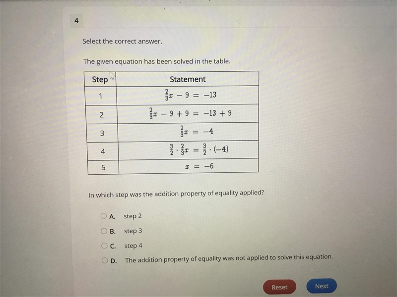 The given equation has been solved on the table-example-1