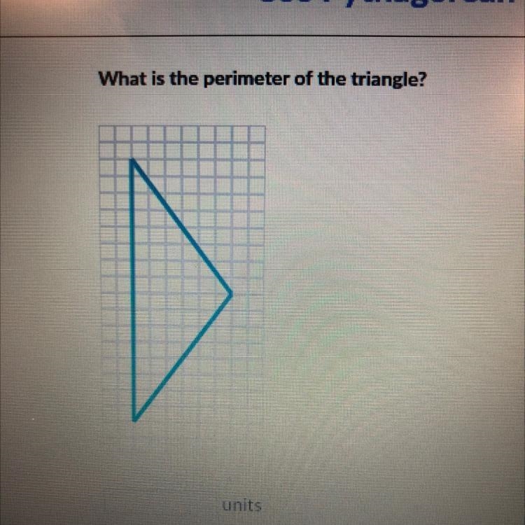 What is the perimeter of the triangle? unit-example-1