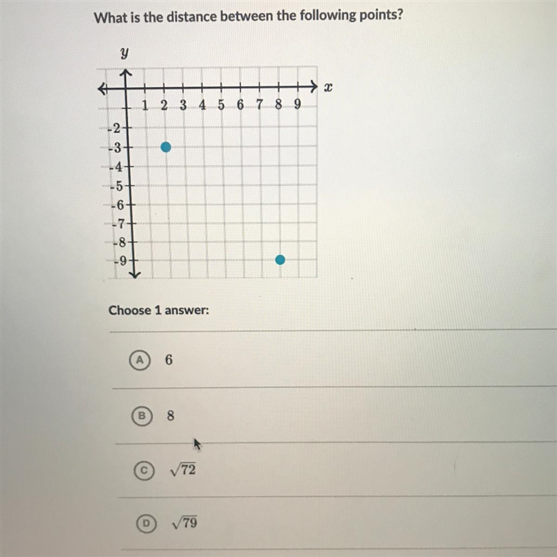 What is the distance between the following points?-example-1