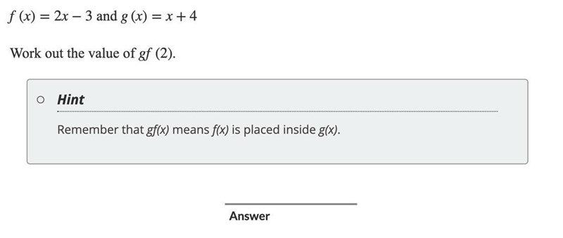 Please find the value of gf(2)-example-1