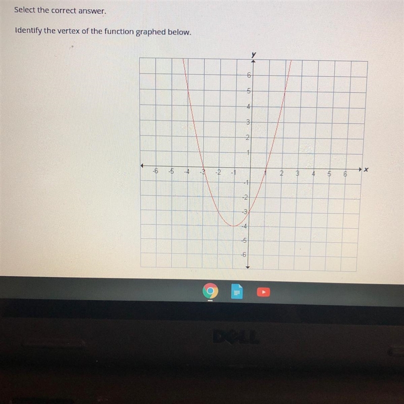 A.(-3,0) B.(1,0) C.(-4,-1) D.(-1,-4)-example-1