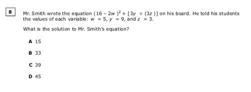 What is the solution to Mr. Smith's equation?-example-1