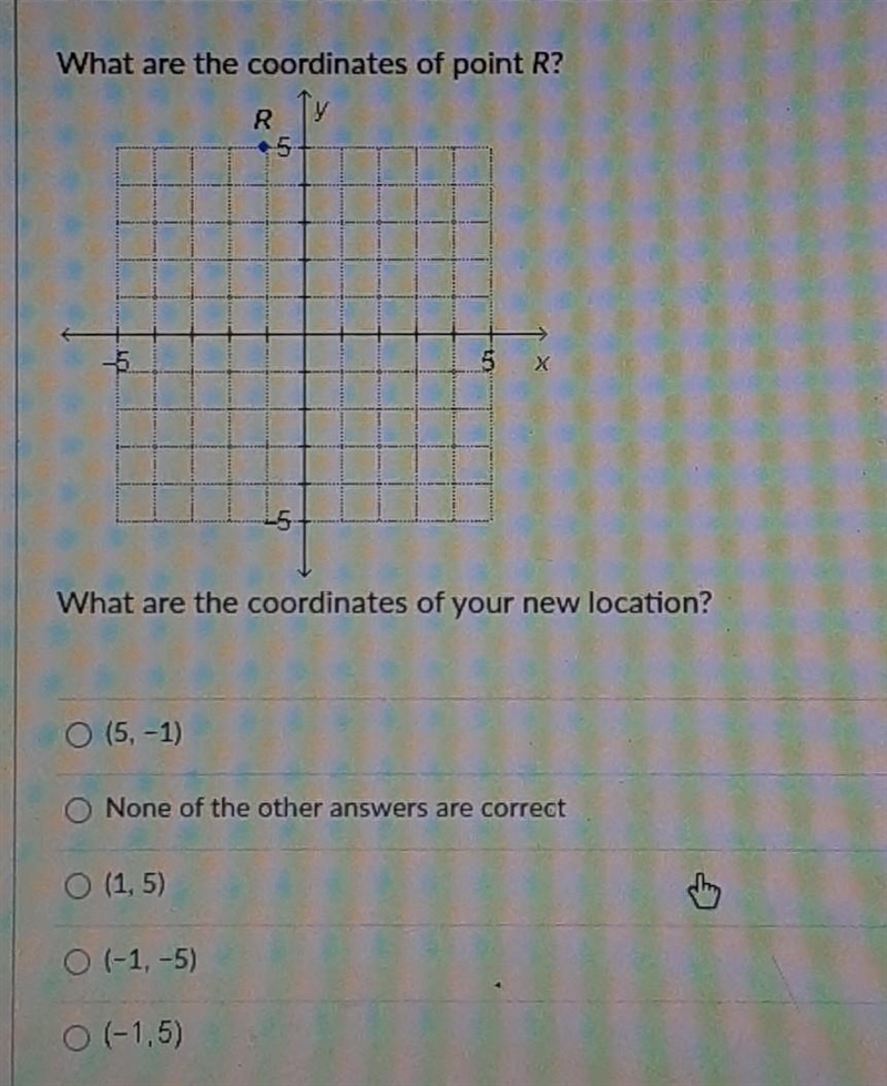 What are the coordinates of point R?​-example-1