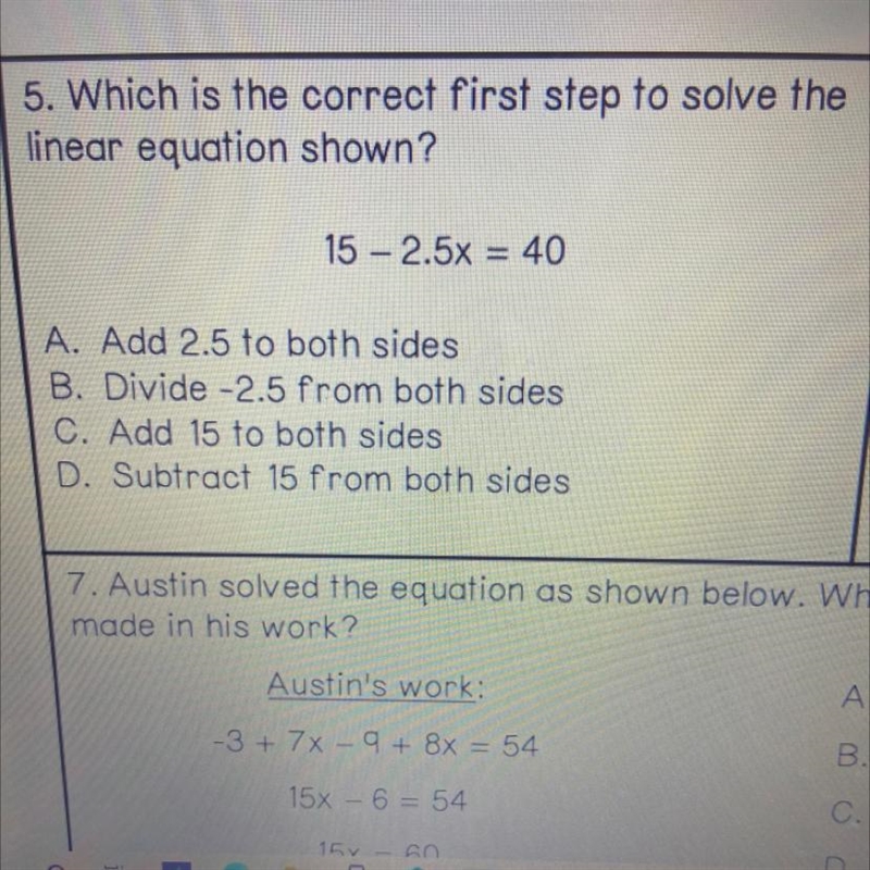 Don’t worry about number 7 just 5 and thank you-example-1