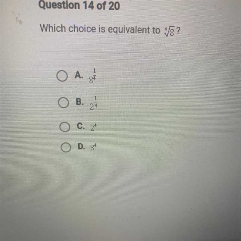 Which choice is equivalent to 4 square root 8-example-1