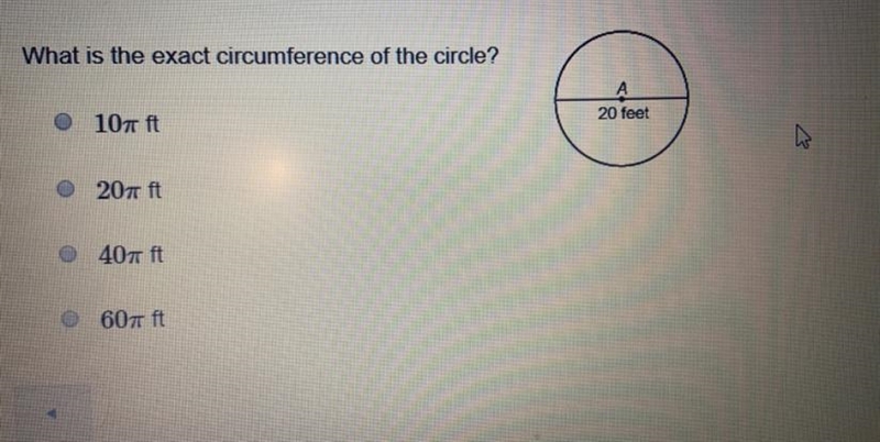 What is the exact circumference of the circle?-example-1