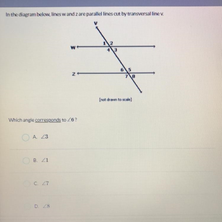 Which angle corresponds to angle 6-example-1