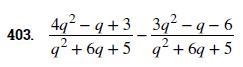 Add and Subtract Rational Expressions with a Common Denominator In the following exercises-example-1