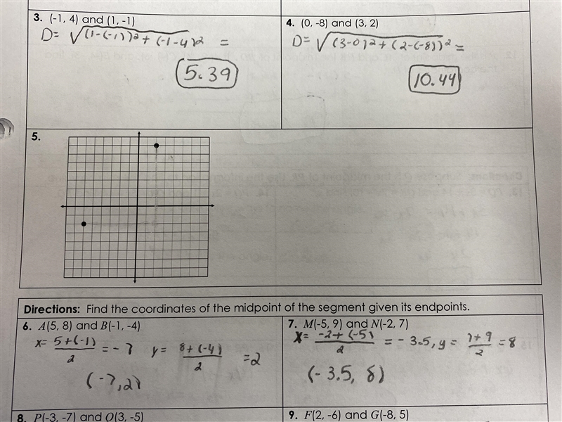 Hi guys can someone help me with this fast? Find the distance between each pair of-example-1