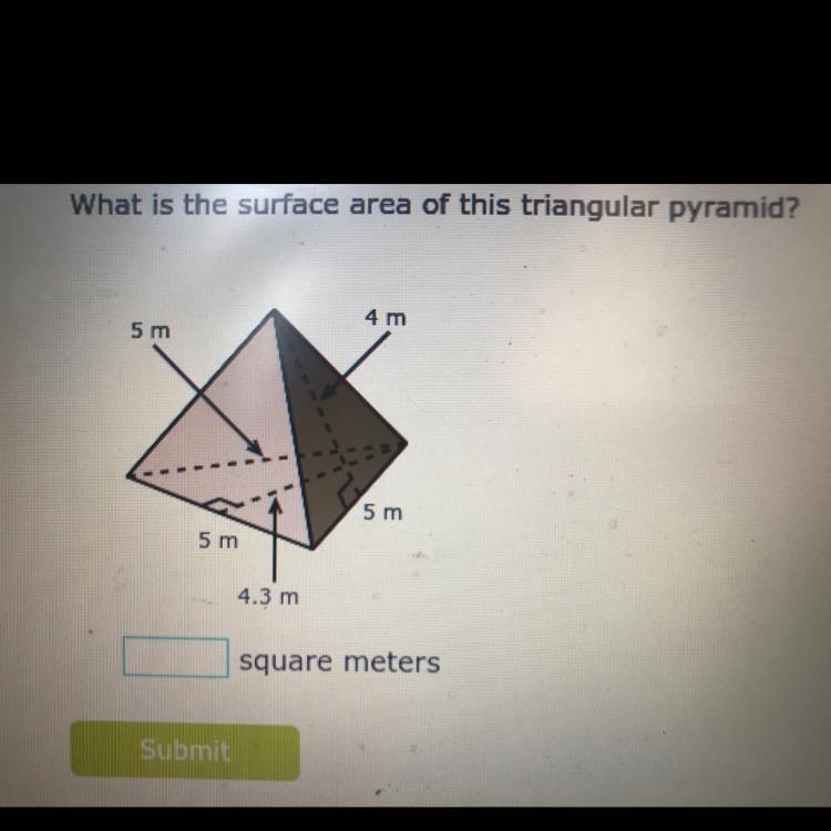 What is the surface area of this triangular pyramid?-example-1