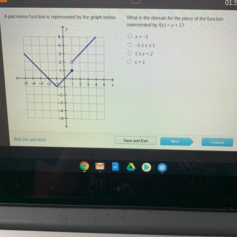 12 pointsss !! What is the domain for the piece of the function represented by f(x-example-1