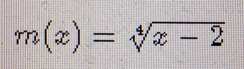 What would the domain of this be in interval notation?-example-1