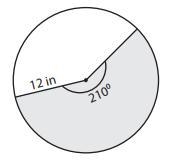 Find the area of the shaded sector. Round to the nearest tenth and use 3.142 or the-example-1