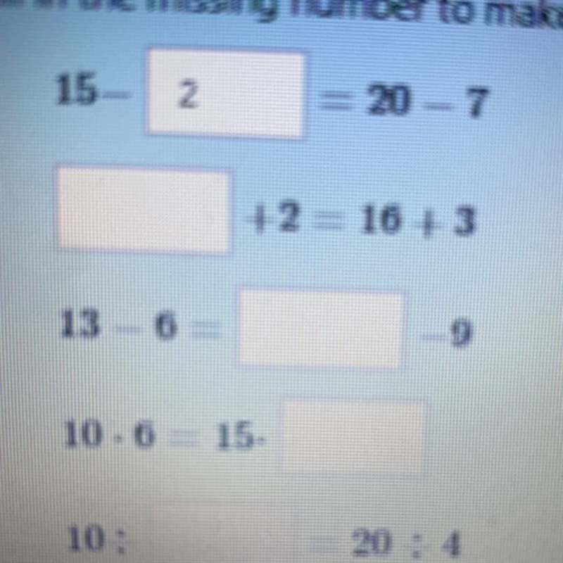 Fill the missing number to make each expression equal. +2=16+3?-example-1