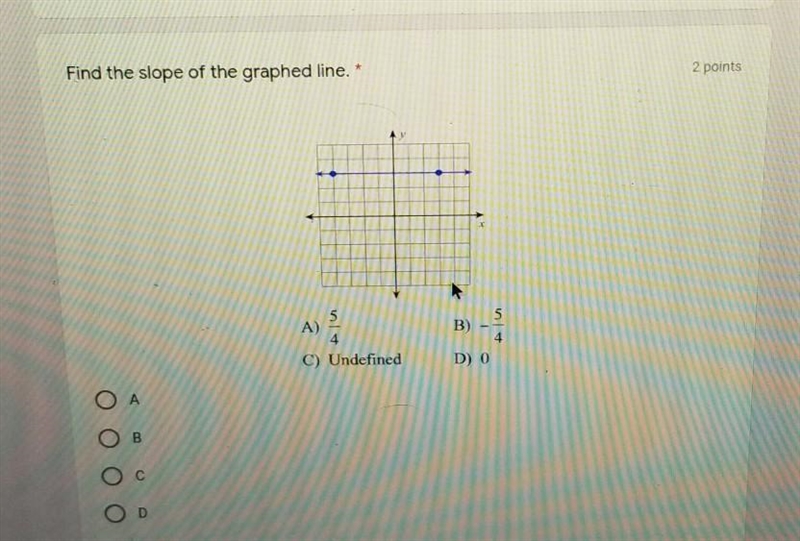 Find the slope of the graphed line​-example-1