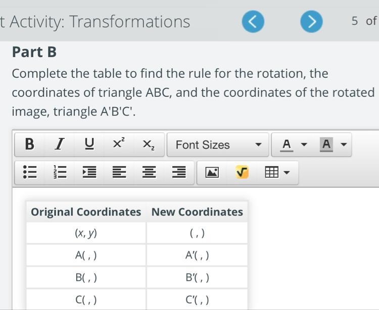 Part C How does a translation 7 units up change the coordinates of a shape? (Can someone-example-1