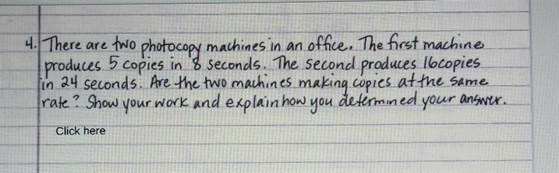 There are two photocopy machines in a office. The first machine produces 5 copies-example-1