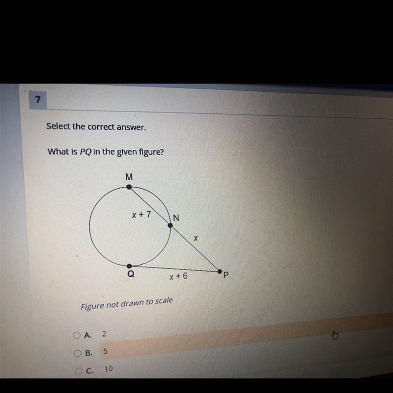 What is PQ in the given figure?-example-1