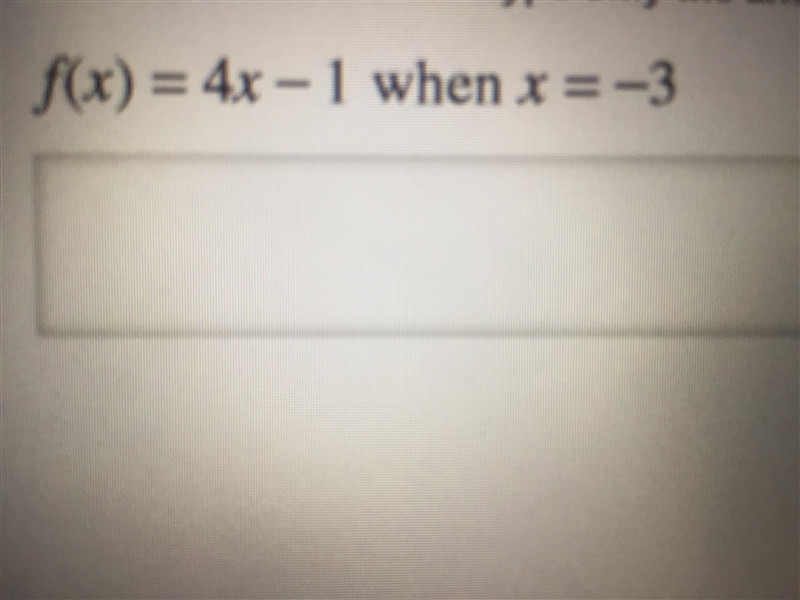 Evaluate the function. Type only the answer.-example-1