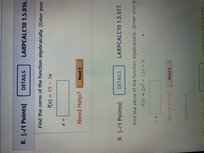 What are the zeros for both functions-example-1