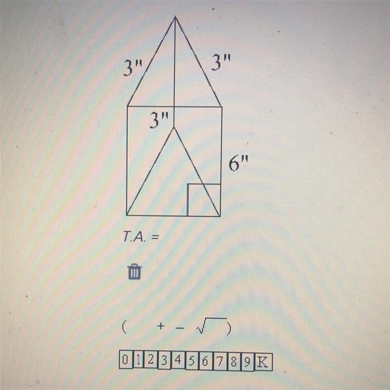 What is the total area of this prism? T.A=-example-1