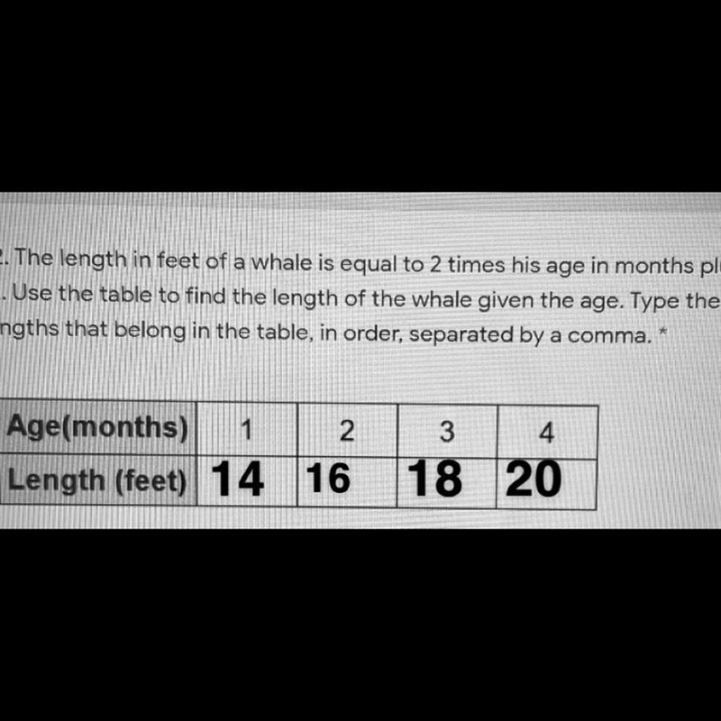 What’s the equation for this table? Use y=mx+b. HELP-example-1