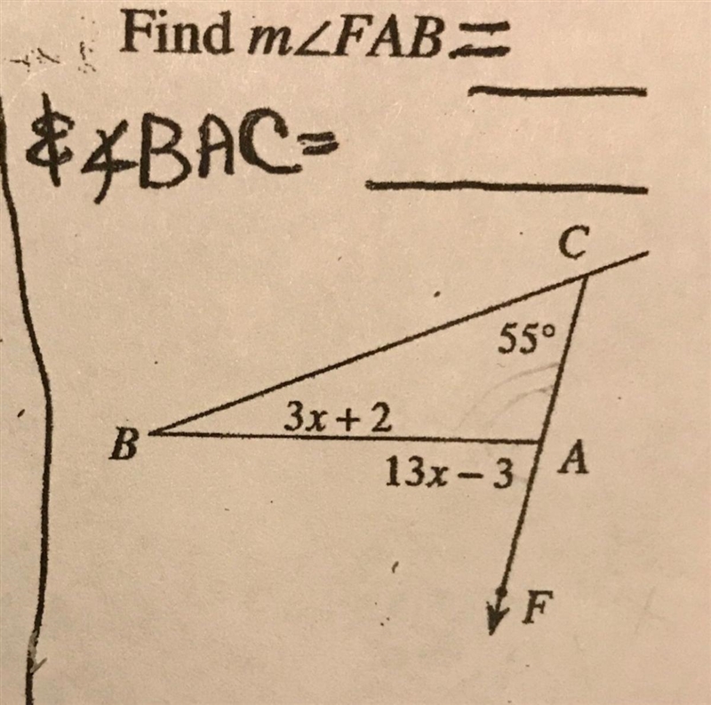 I CANT FIGURE THIS OUT PLEASE HELP ME FIND angles FAB and BAC-example-1