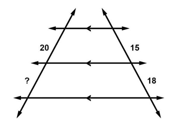 Find the missing side length ?= ______-example-1