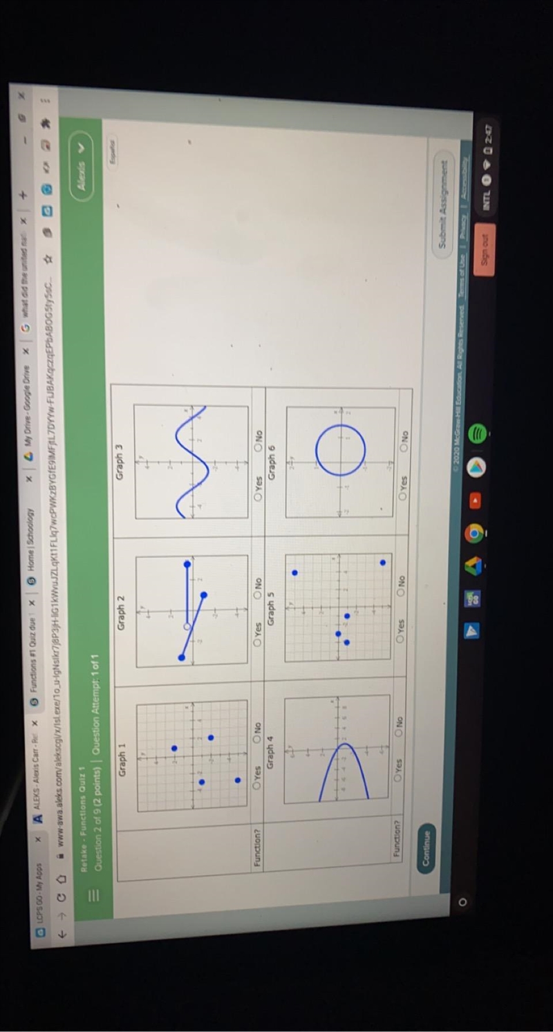 Is each graph a function or not?-example-1