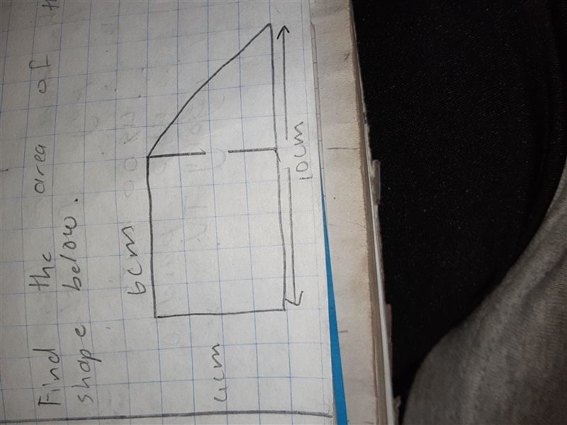 Find the area of the compound shape below..-example-1