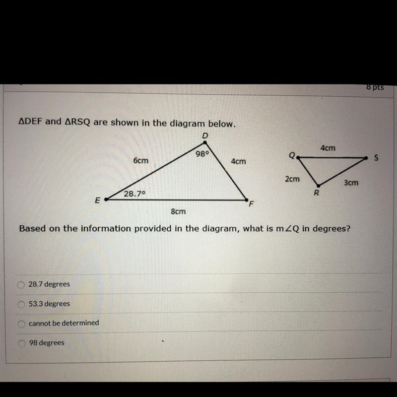 ^DEF and ^RSQ are shown in the diagram below Based on the information provided in-example-1