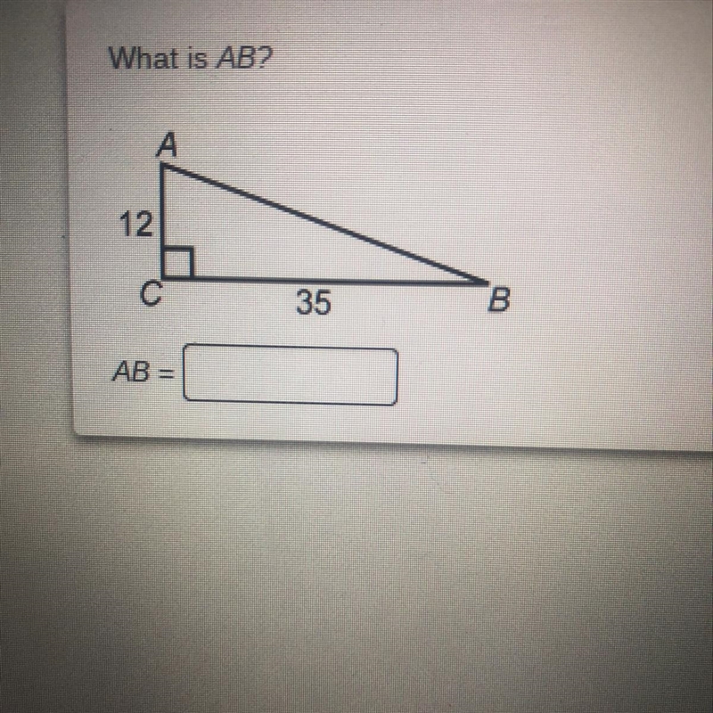 What is AB? Geometry help please-example-1