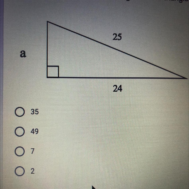 Find the length of the missing side. The triangle is not drawn to scale-example-1