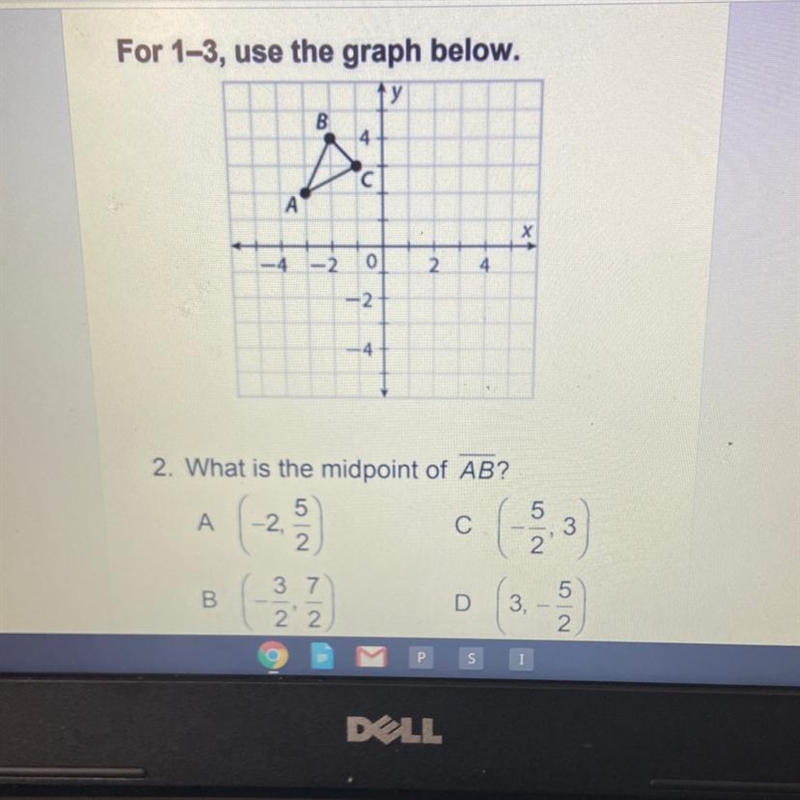 What is the midpoint of _ AB-example-1