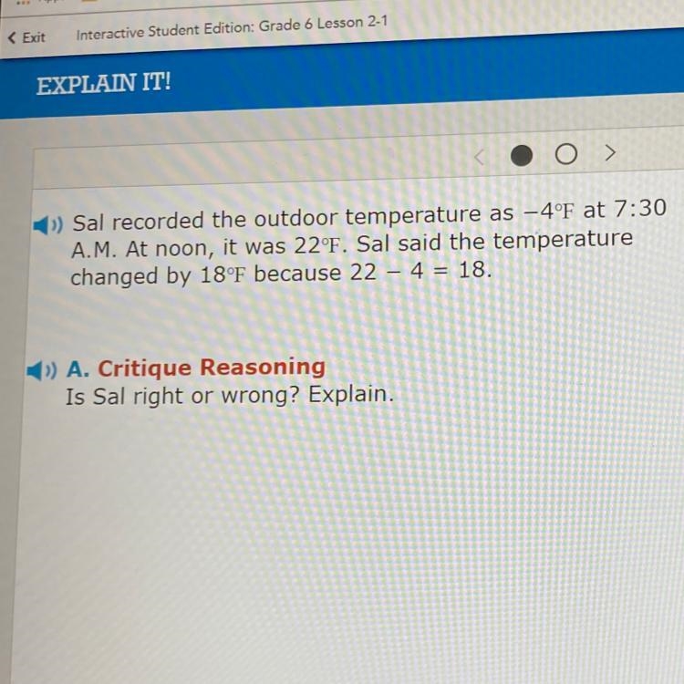 sal recorded the outdoor temperature as -4°F at 7:30 am . at noon , it was 22°F . sal-example-1