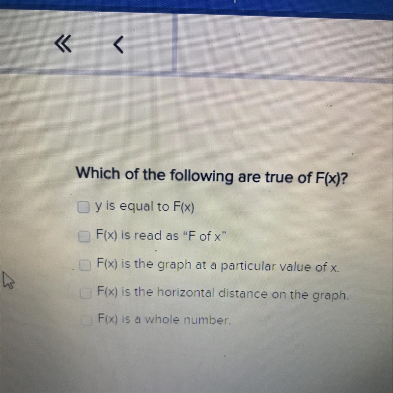 Which of the following are true of F(x)?-example-1