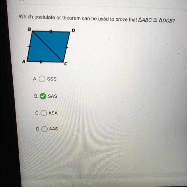 I believe SAS is the correct answer but SSS is also possible so which one is it?-example-1