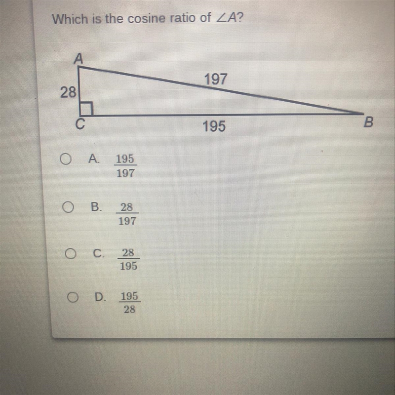 Which is the cosine ratio of-example-1