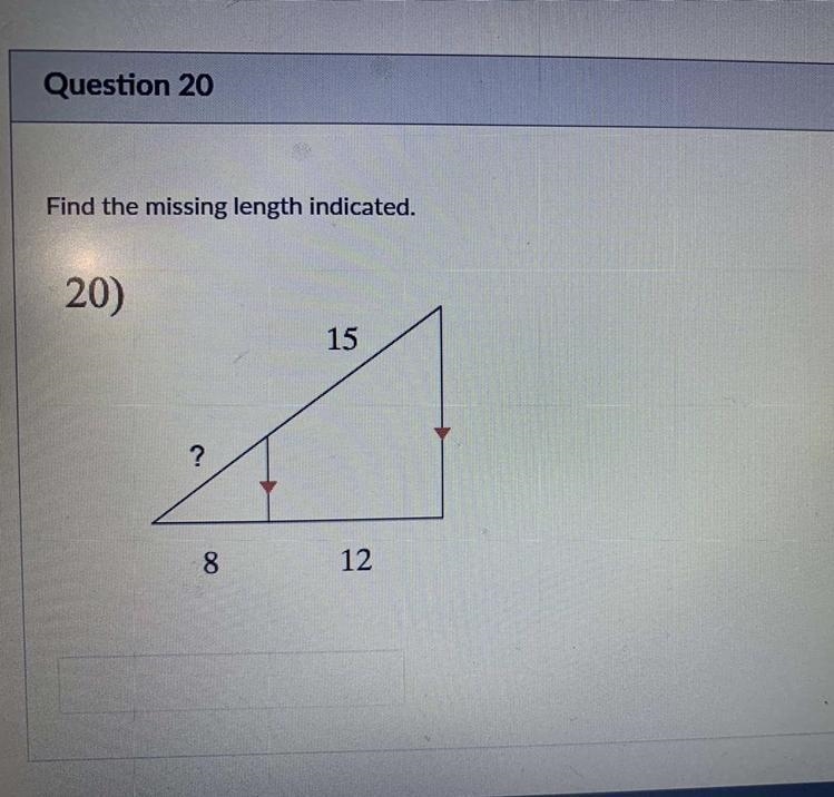 What is the missing length??-example-1