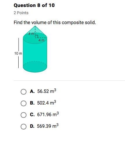 Find the volume of this Composite solid-example-1