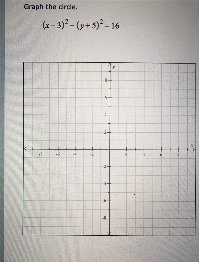 Need help withGraph a circle-example-1