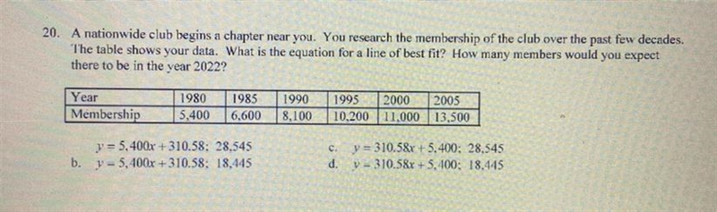 A nationwide club begins a chapter near you. You research the membership of the club-example-1