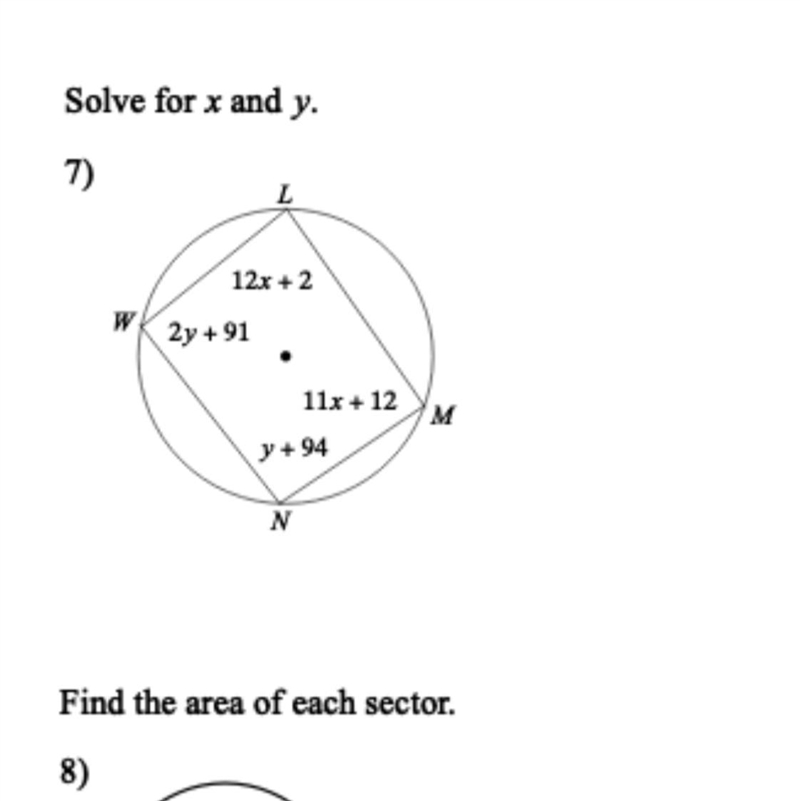 Solving for x and y-example-1