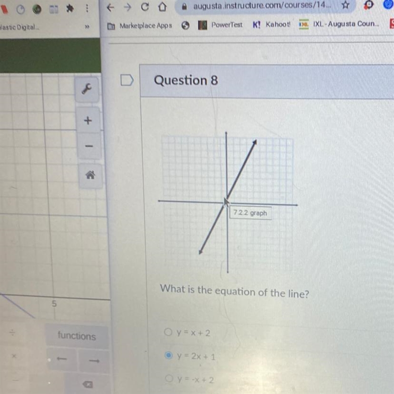 What is the equation of the line?-example-1