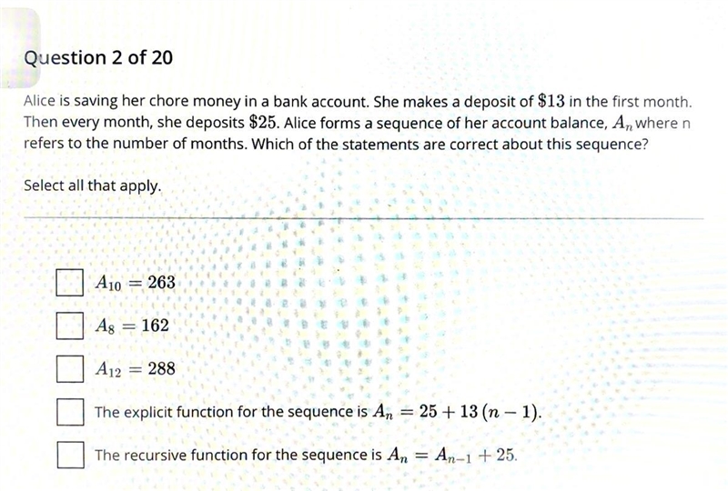 Alice is saving her chore money in a bank account. She makes a deposit of $13 in the-example-1